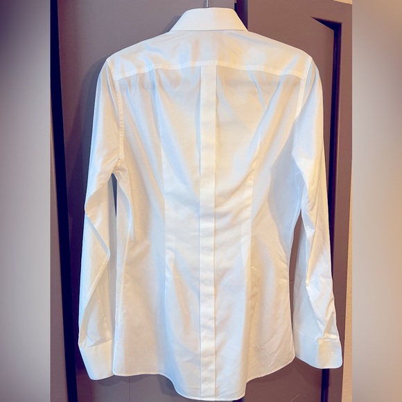 Dolce & Gabbana Gold White Cotton Button Front Shirt - Picture 4 of 4